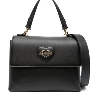 Love Moschino heart-motif textured tote bag