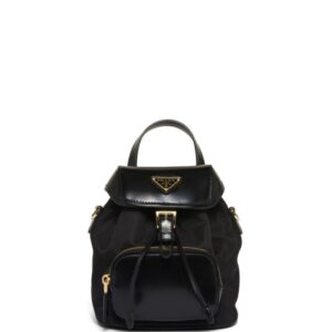 Prada Re-Nylon brushed leather backpack