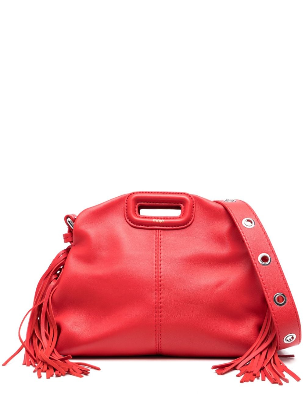 Maje mini Miss M leather shoulder bag