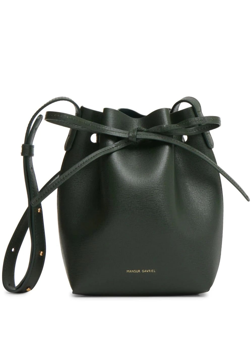 Mansur Gavriel Mini Mini logo-print bucket bag