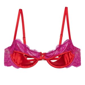 Fleur Du Mal Naomi lace-detail balconette bra