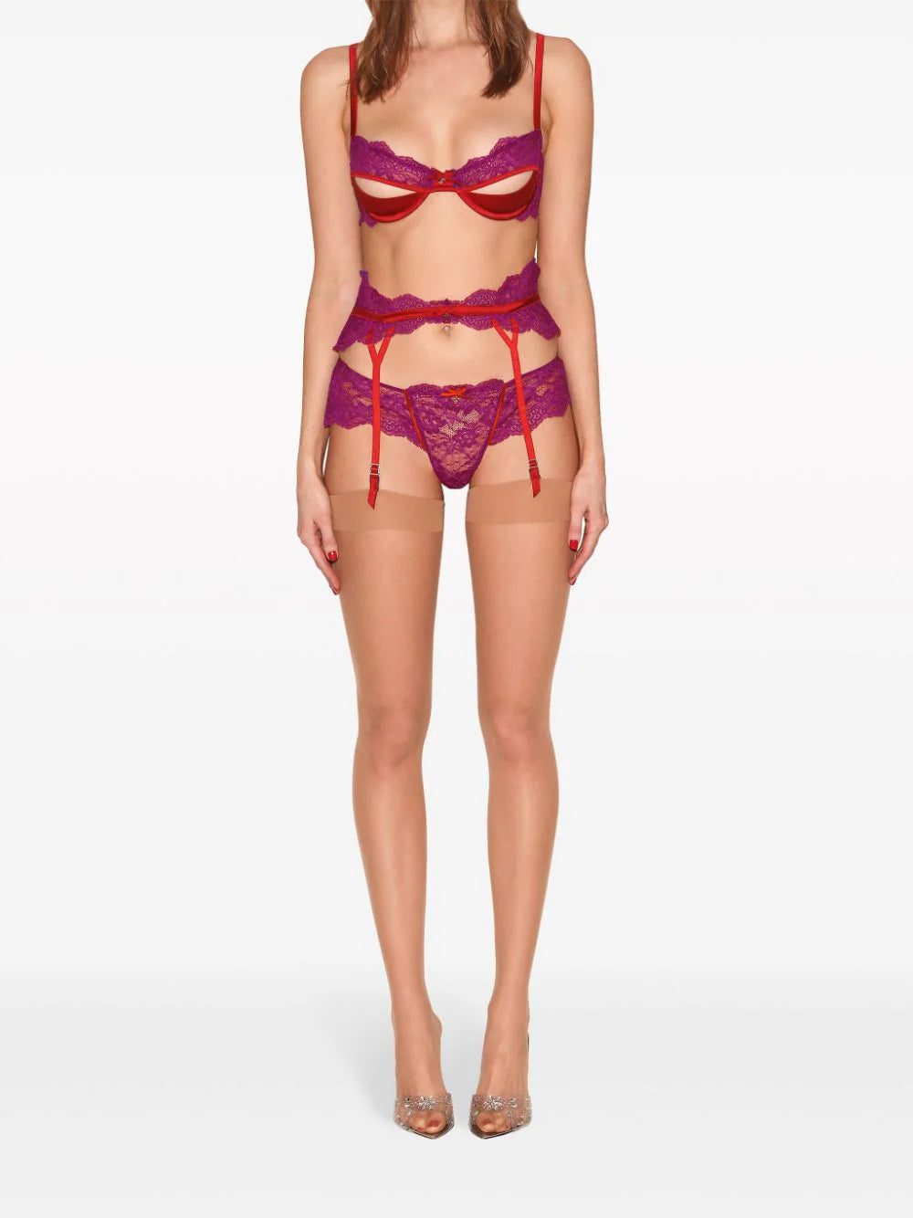 Fleur Du Mal Naomi lace-detail balconette bra - Image 3