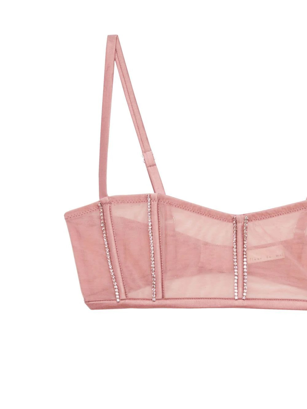 Fleur Du Mal Brilliant crystal-embellished boned bralette - Image 2