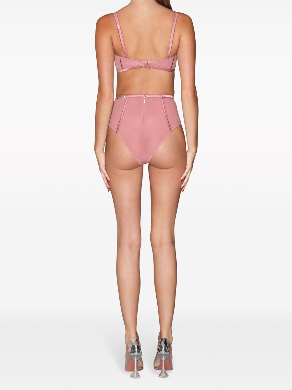 Fleur Du Mal Brilliant crystal-embellished boned bralette - Image 4