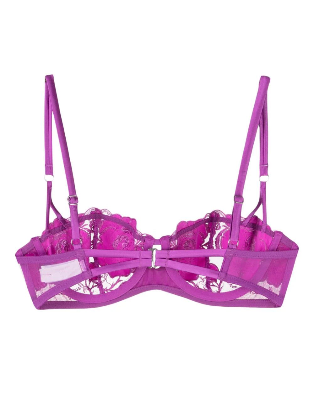 Fleur Du Mal Rose logo-embroidered balconette bra - Image 2