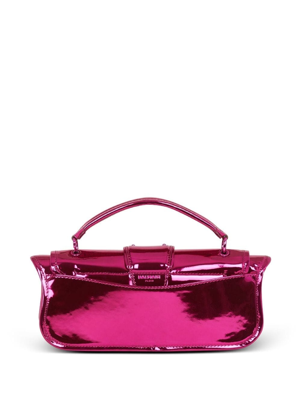 Balmain Blaze metallic leather clutch bag - Image 3