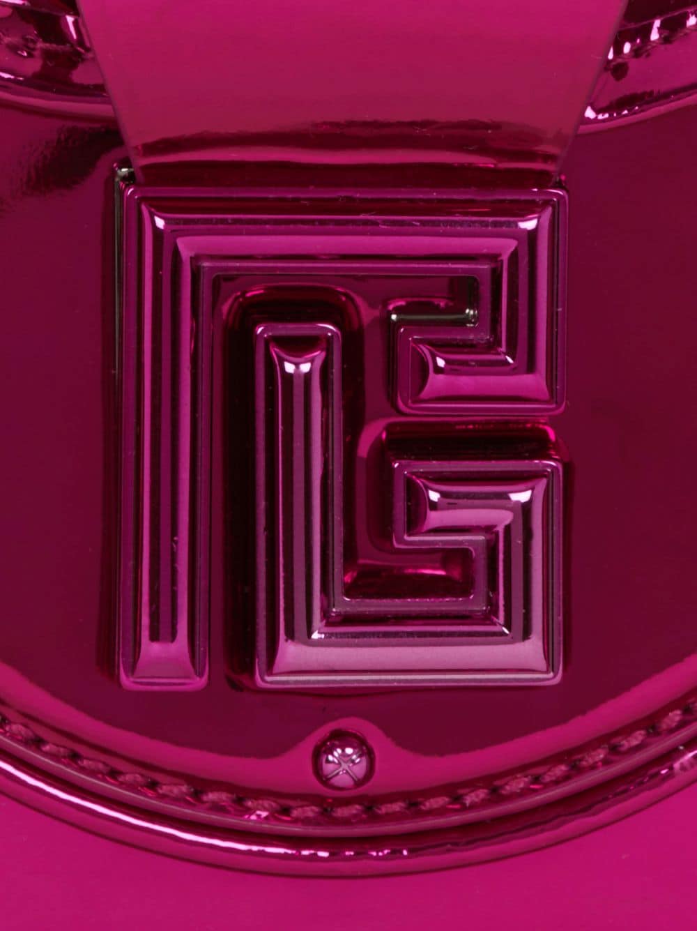 Balmain Blaze metallic leather clutch bag - Image 4