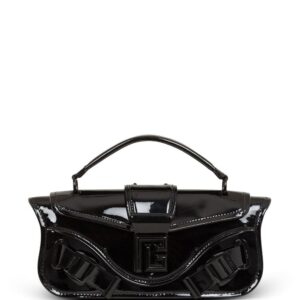 Balmain Blaze patent leather clutch bag