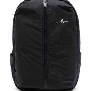 agnès b. engraved-logo plain backpack