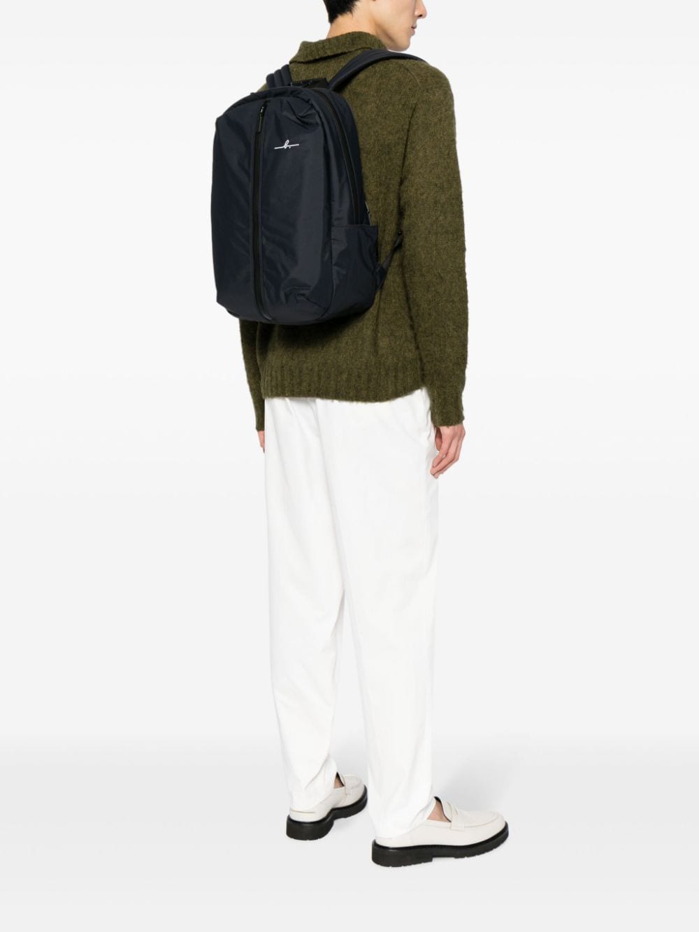 agnès b. engraved-logo plain backpack - Image 2