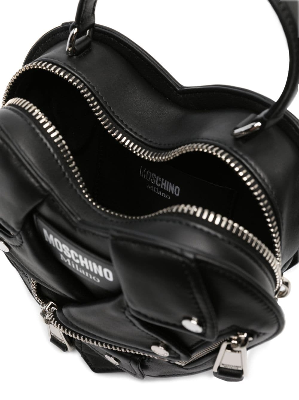 Moschino Biker heart-shaped tote bag - Image 5