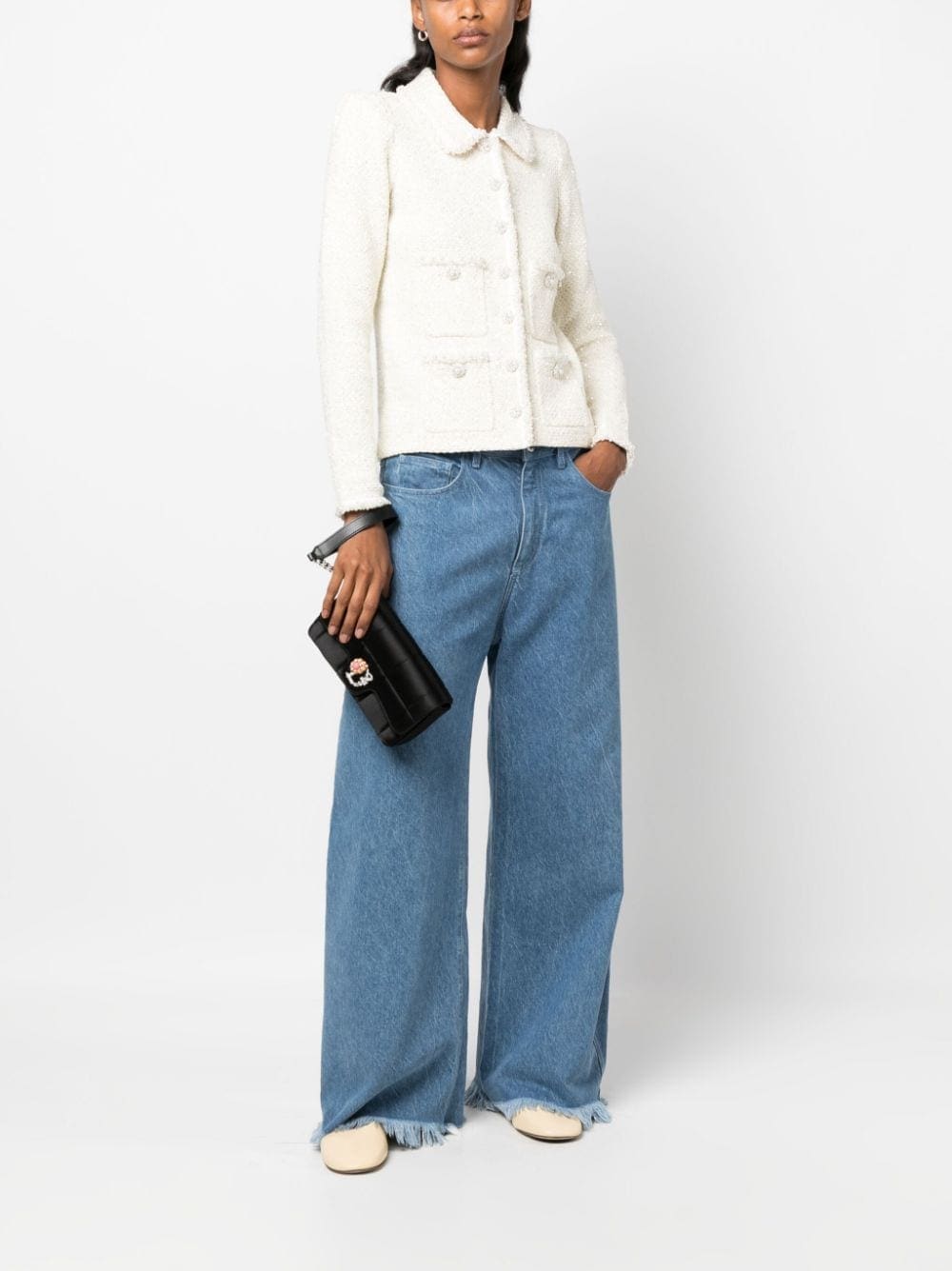 DSQUARED2 D2 Statement quilted clutch bag - Image 2