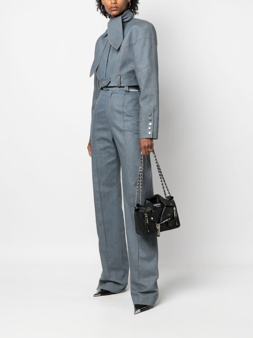 Moschino Biker leather shoulder bag - Image 2