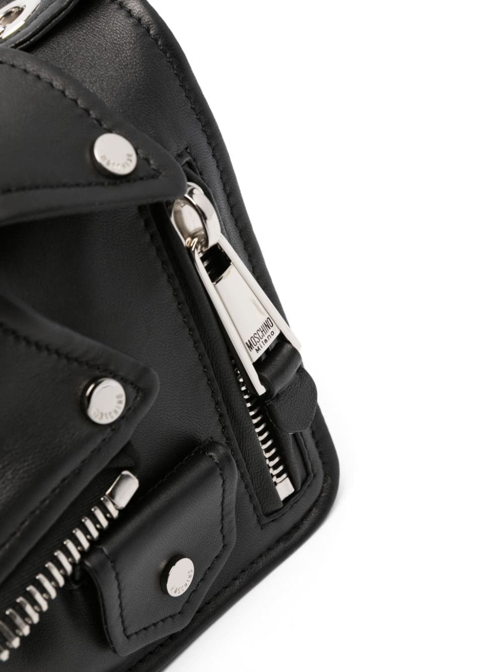Moschino Biker leather shoulder bag - Image 4