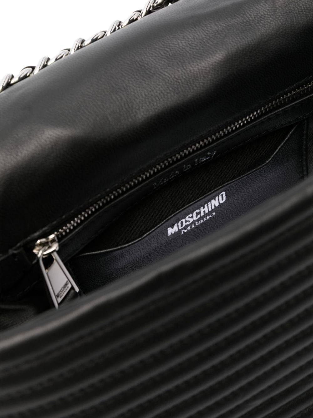 Moschino Biker leather shoulder bag - Image 5