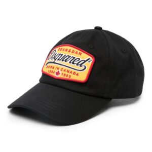 DSQUARED2 logo-patch cotton baseball cap