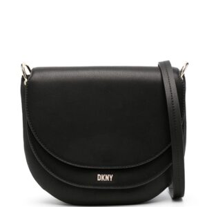 DKNY logo-lettering leather crossbody bag