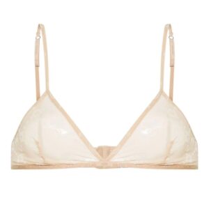 Marine Serre  Regenerated Moonogram flocked tulle bralette