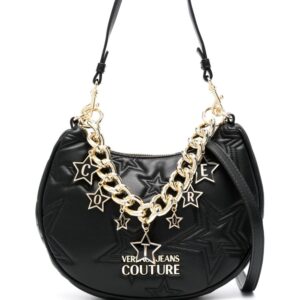 Versace Jeans Couture Stars-logo leather shoulder bag