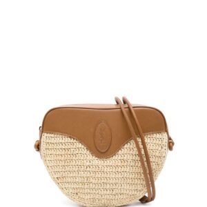 Saint Laurent Le Coeur raffia crossbody bag