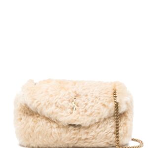 Saint Laurent Calypso shearling shoulder bag