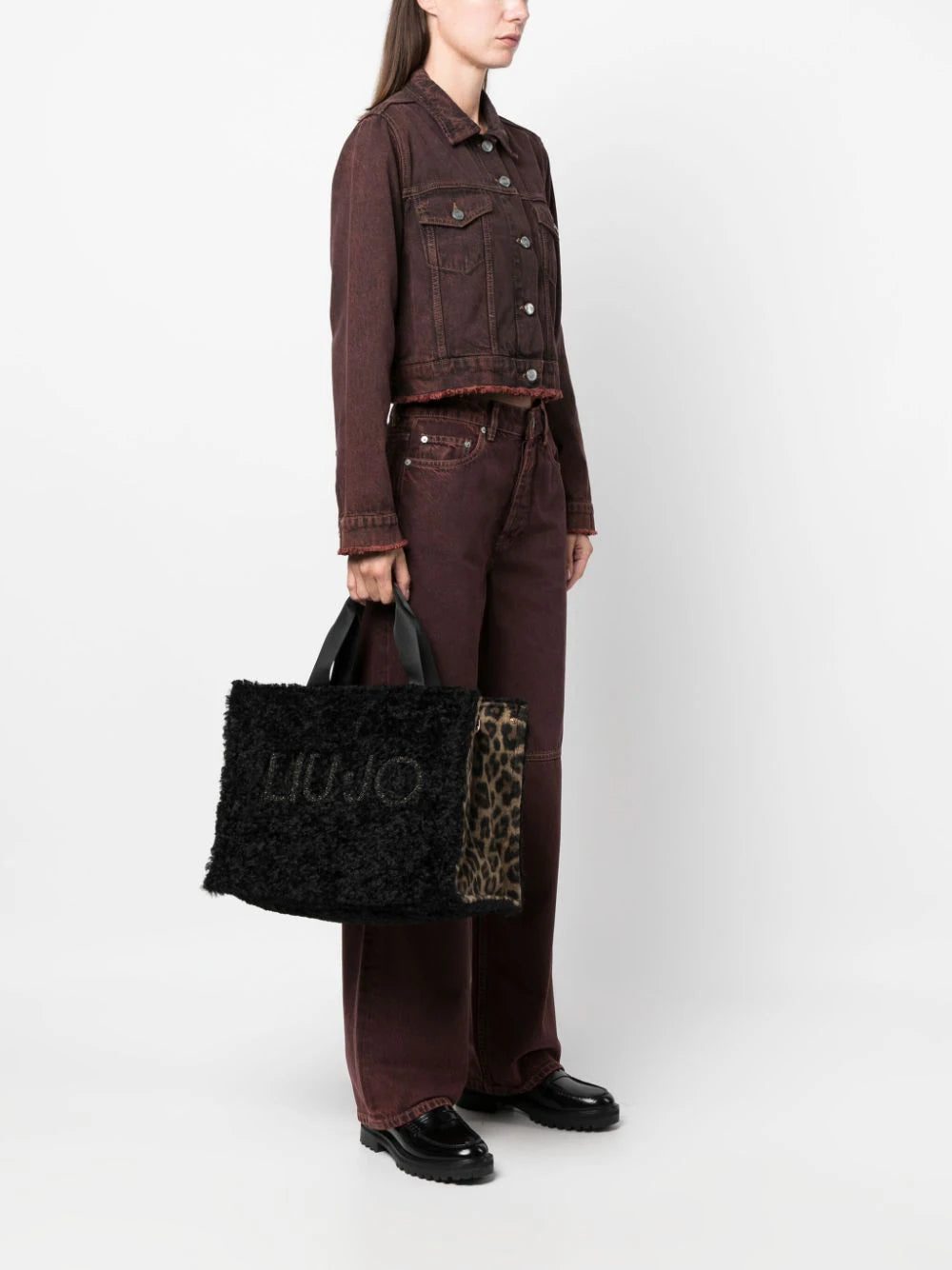 LIU JO animal-print faux-fur tote - Image 2
