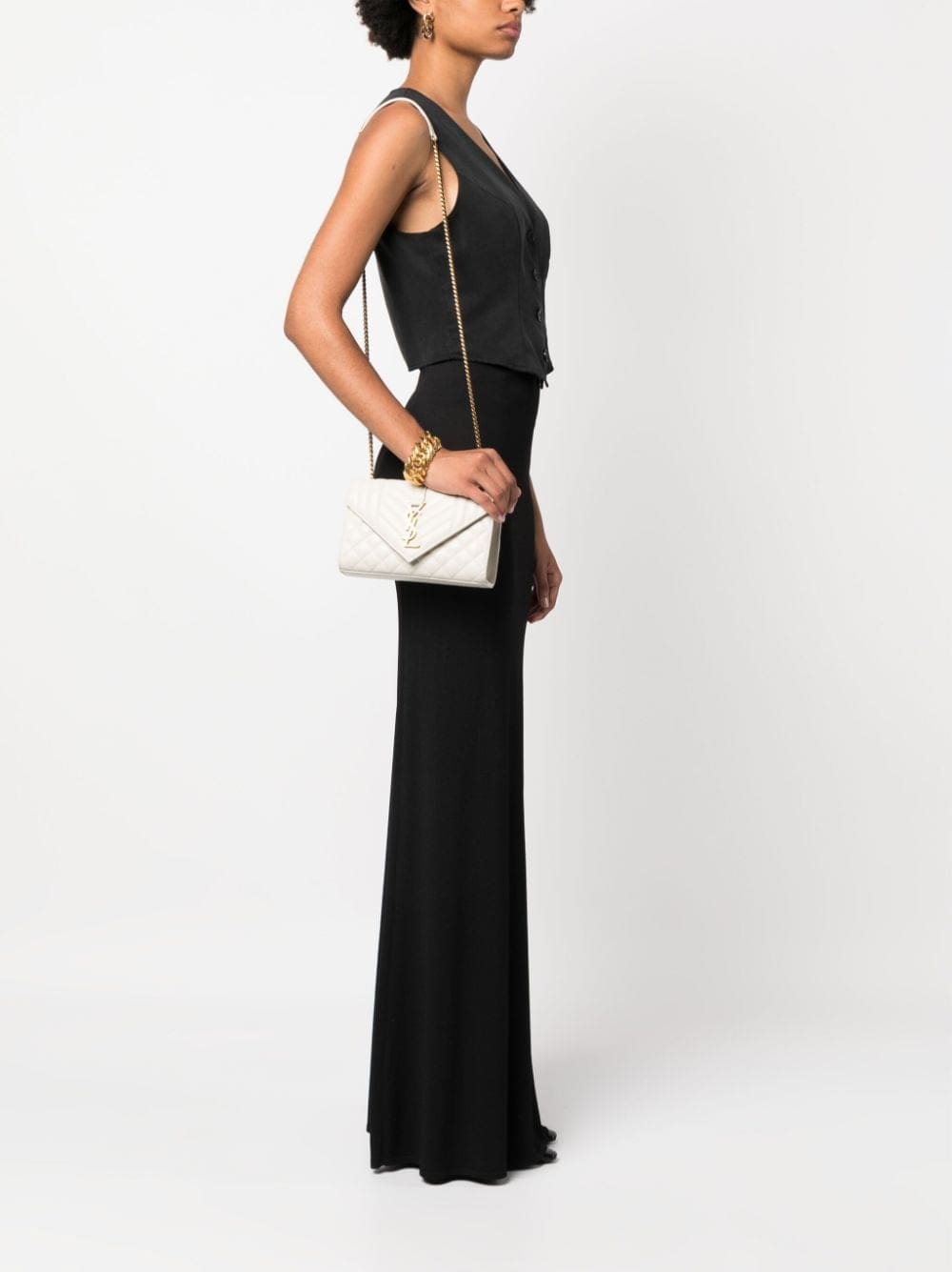 Saint Laurent medium Envelope quilted shoulder bag - Image 2