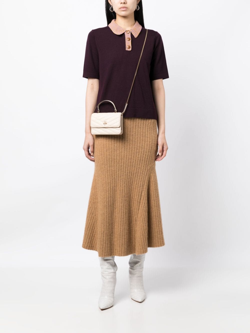 Tory Burch mini Kira chevron-quilted shoulder bag - Image 2