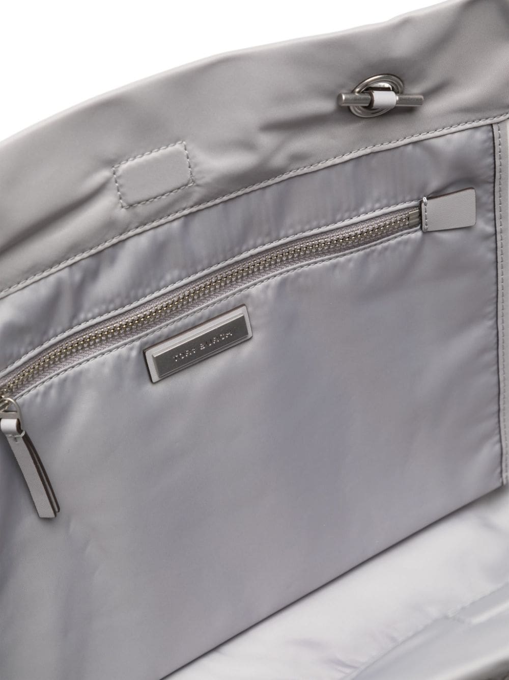 Tory Burch Ella logo-patch padded tote bag - Image 5