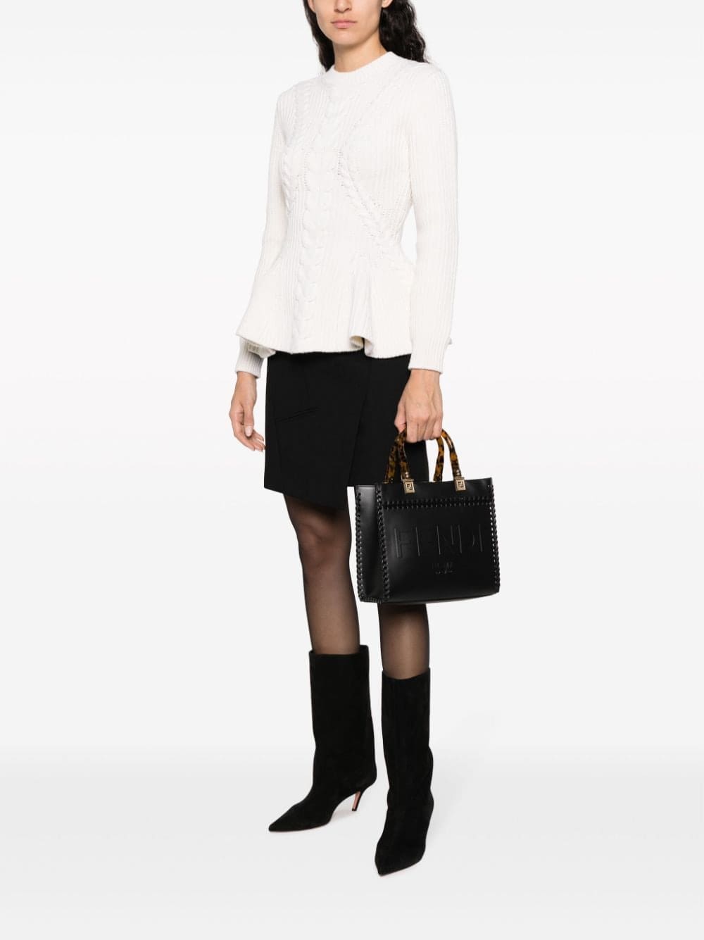 FENDI small Sunshine leather shoulder bag - Image 2