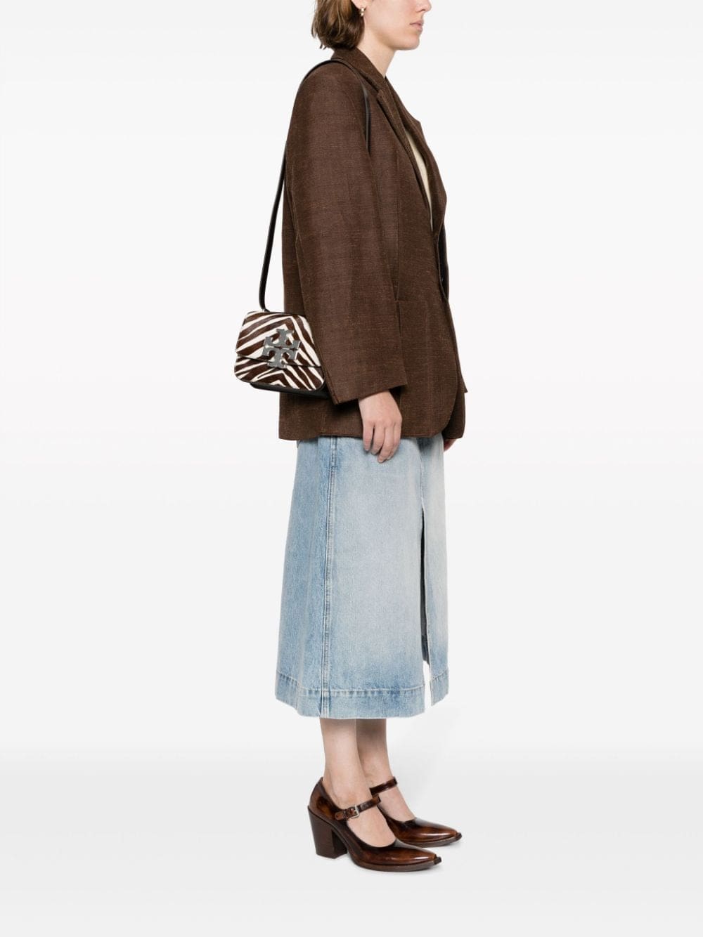 Tory Burch small Eleanor calf hair crossbody bag - Image 2