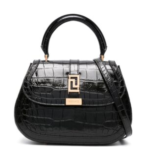 Versace Greca Goddess leather tote bag