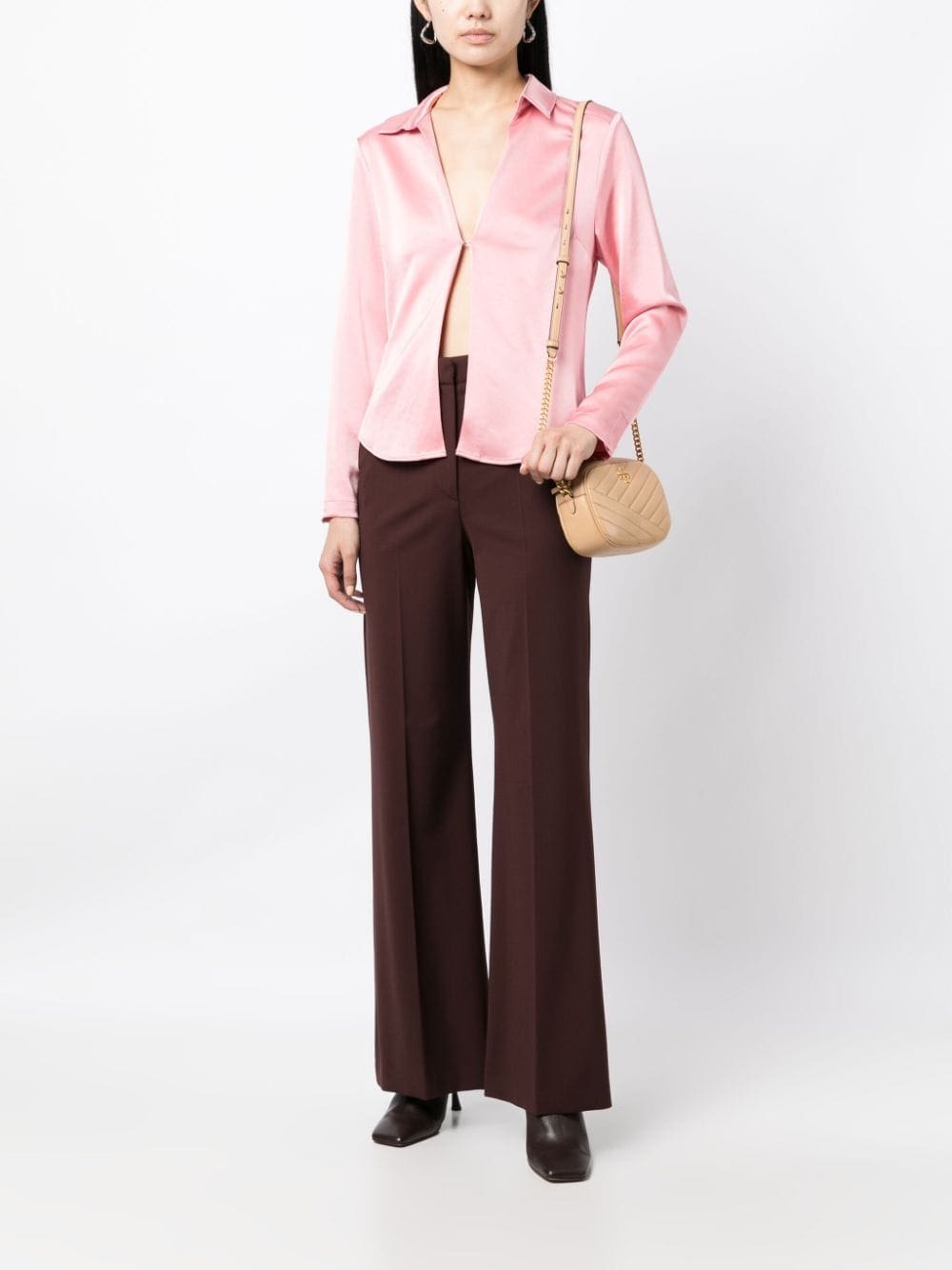 Tory Burch Kira chevron-stitch leather crossbody bag - Image 2