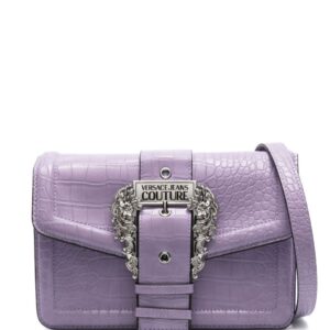 Versace Jeans Couture Baroque Buckle crocodile bag