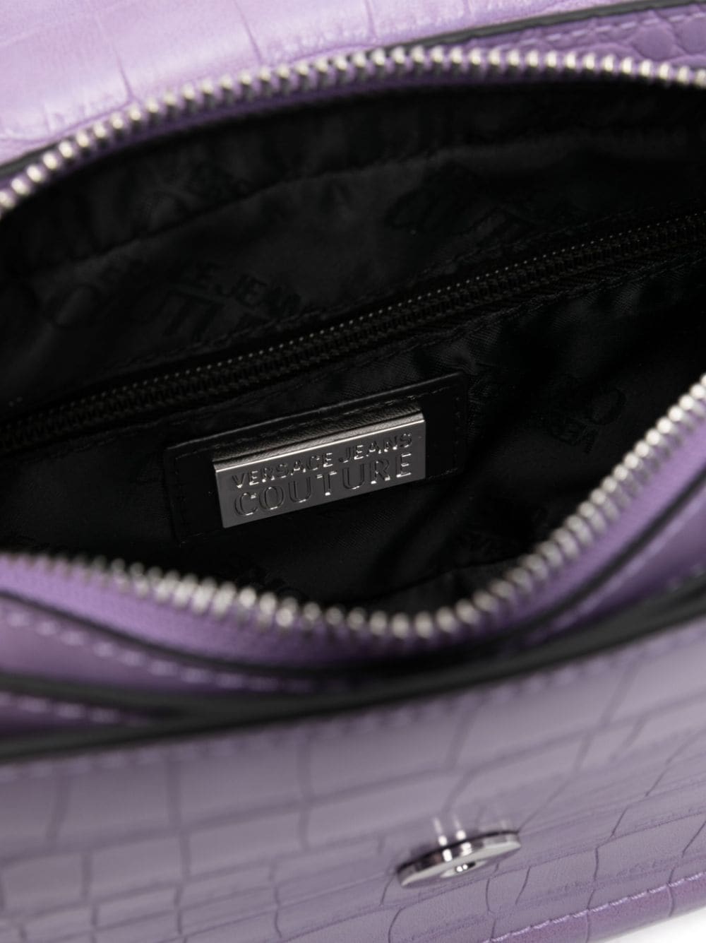 Versace Jeans Couture Baroque Buckle crocodile bag - Image 5