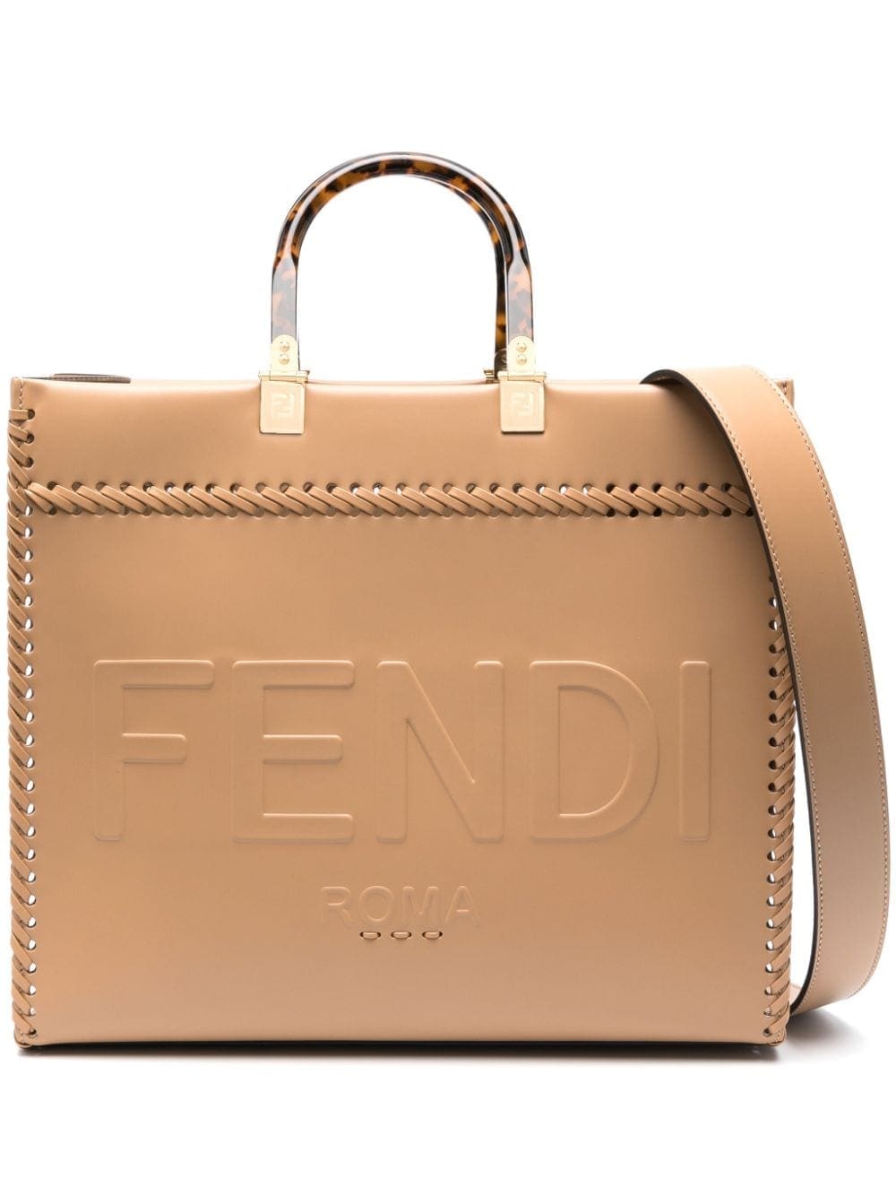 FENDI medium Sunshine leather tote bag