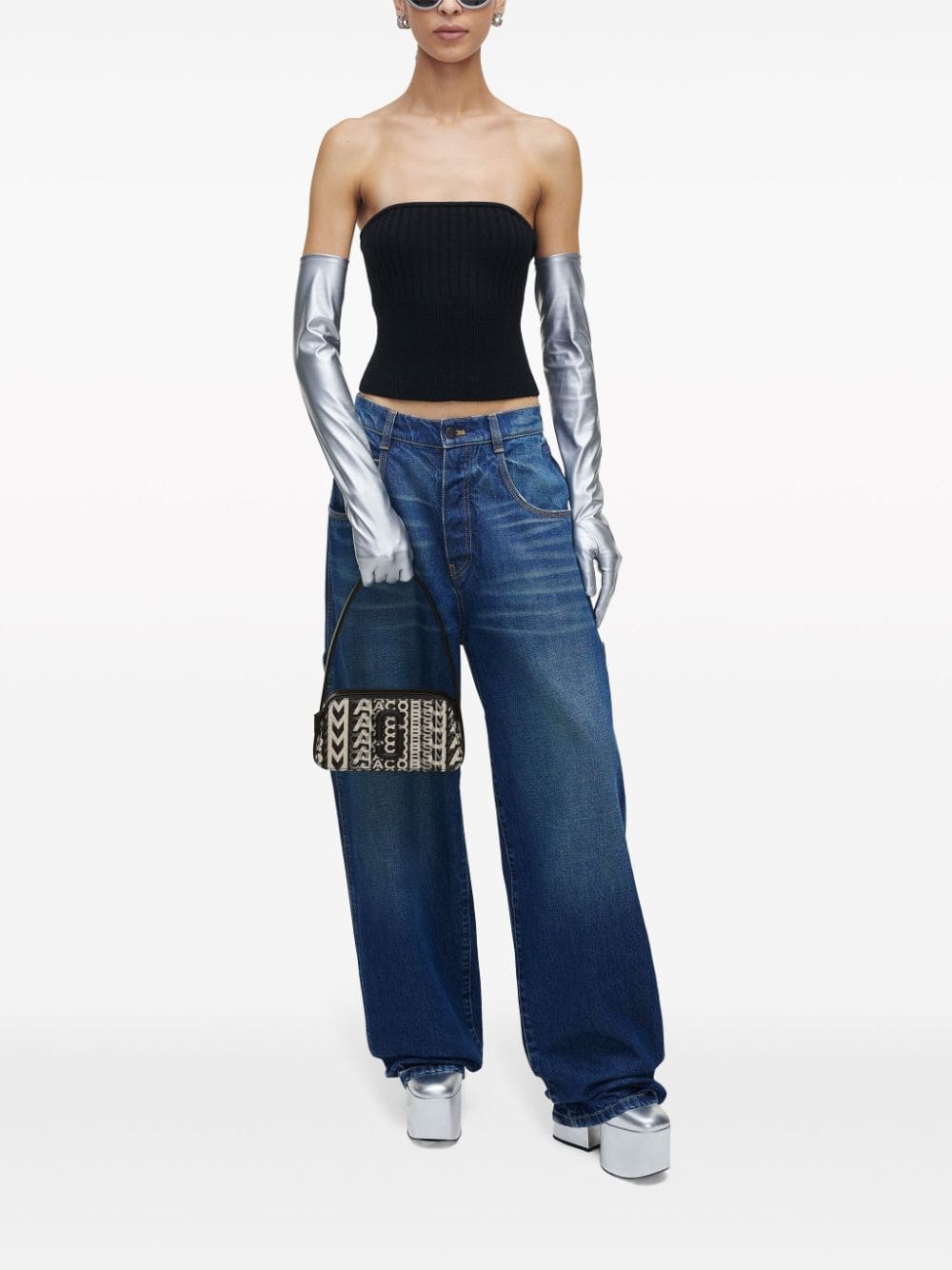 Marc Jacobs The Monogram Slingshot faux-leather shoulder bag - Image 2