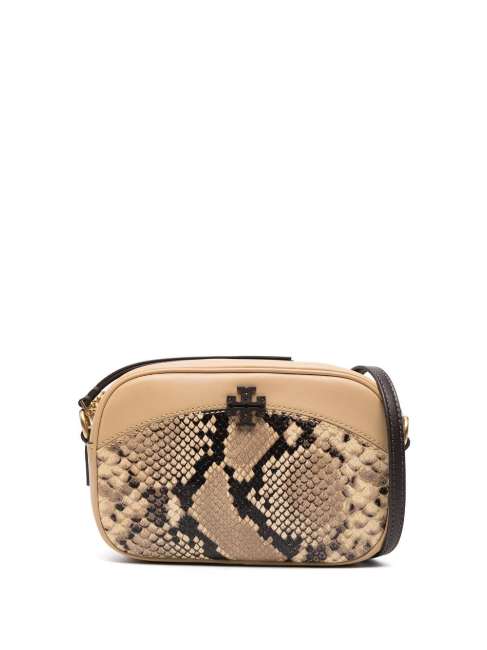 Tory Burch McGraw snake-embossed camera bag