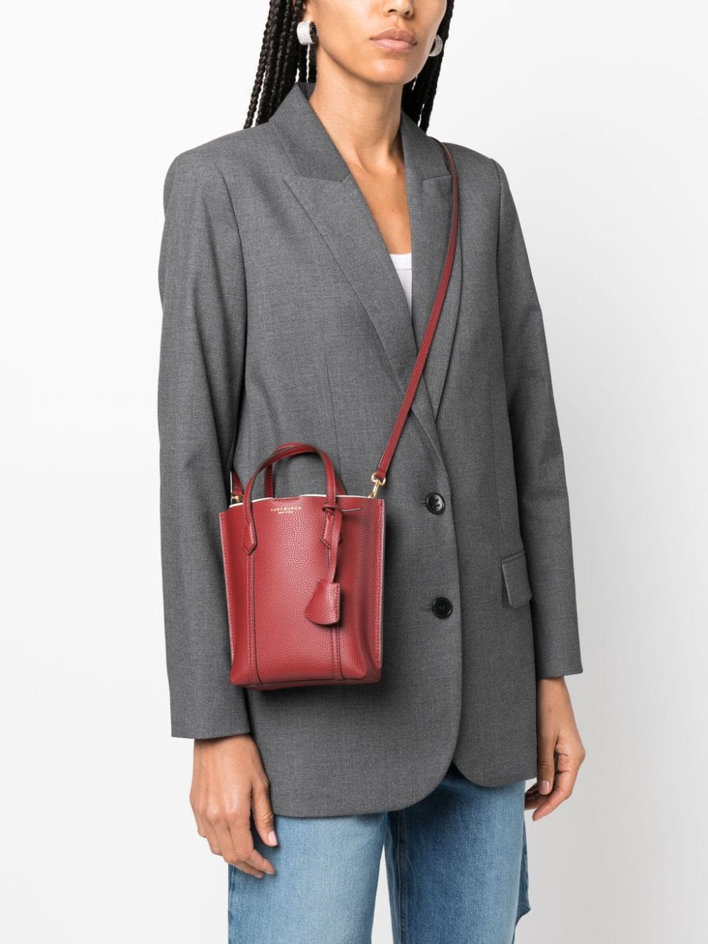 Tory Burch mini Perry leather tote bag - Image 2