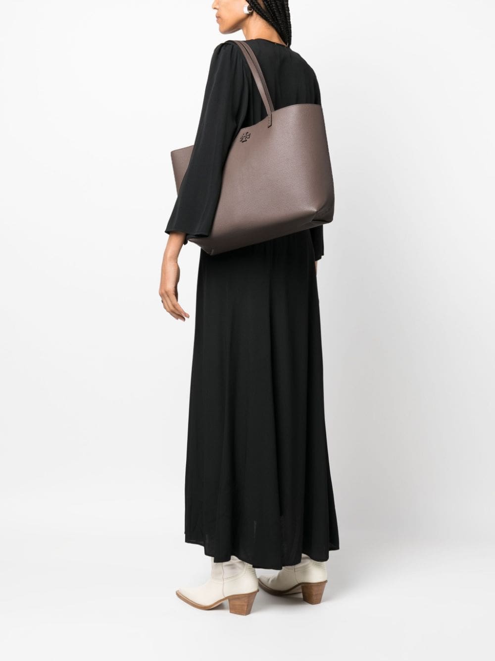 Tory Burch McGraw logo-plaque leather tote bag - Image 2