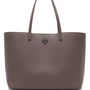 Tory Burch McGraw logo-plaque leather tote bag