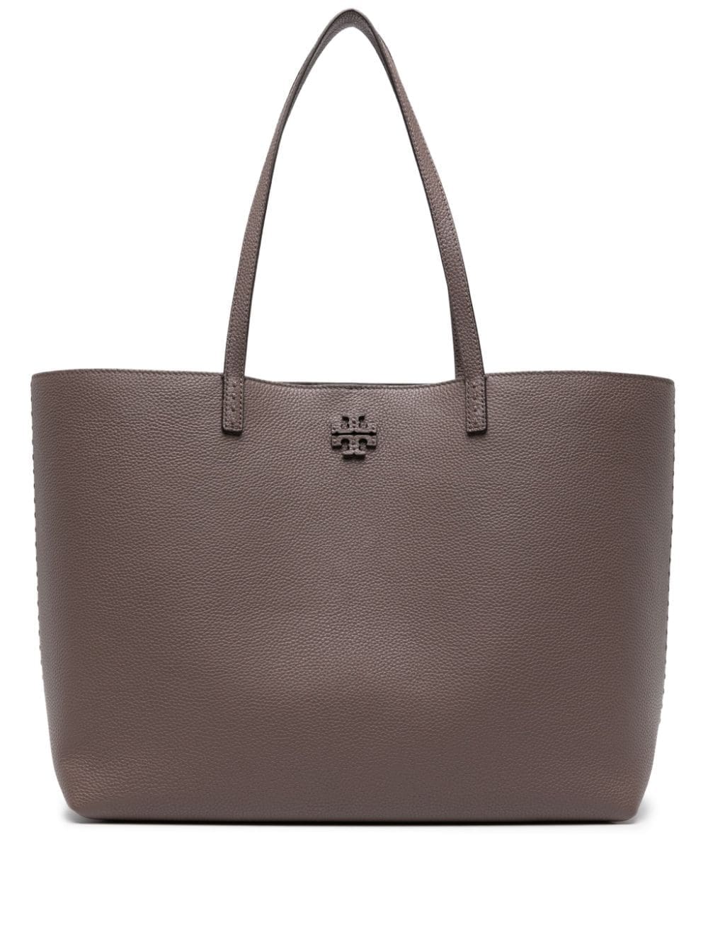 Tory Burch McGraw logo-plaque leather tote bag