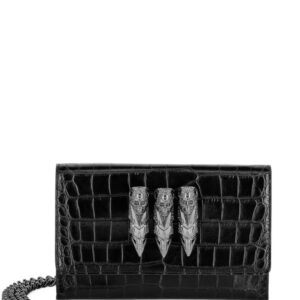 Philipp Plein skull-appliqué leather shoulder bag