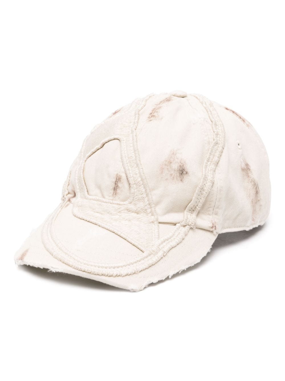Diesel C-Obi-Destr logo-embossed cotton baseball cap