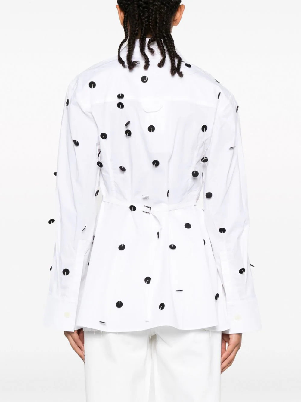 Jacquemus La Chemise Lavoir Brodée embellished shirt - Image 4