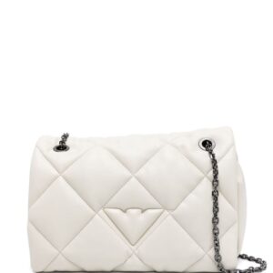Emporio Armani logo-embossed quilted shoulder bag