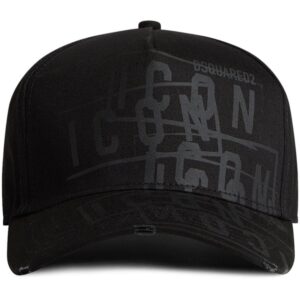 DSQUARED2 logo-print baseball cap