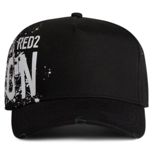 DSQUARED2 logo-print cotton cap