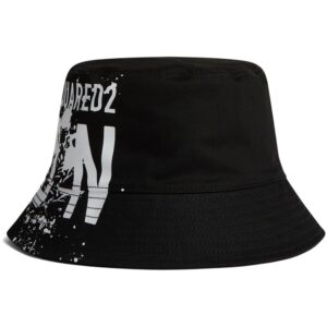 DSQUARED2 logo-print bucket hat