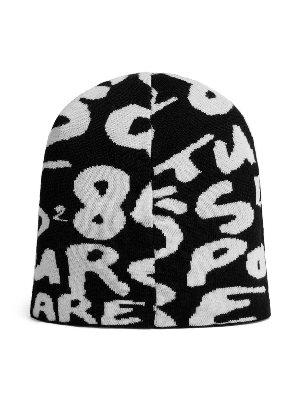 DSQUARED2 logo intarsia-knit wool beanie - Image 2